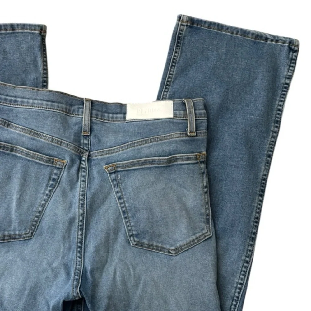 Re/Done Light Blue faded 90 loose fitted Straight Leg redone lux Jeans NEW Sz 27 - Picture 9 of 14